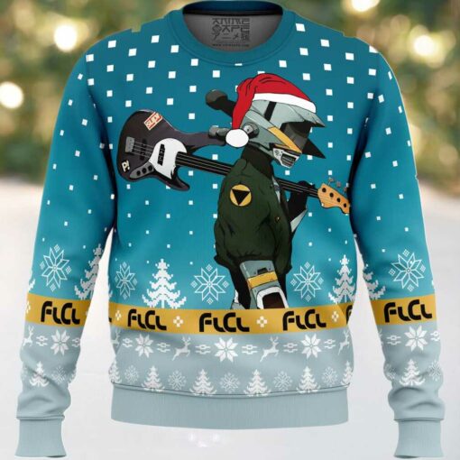 FLCL Canti Saw Christmas Tree Ugly Christmas Sweater