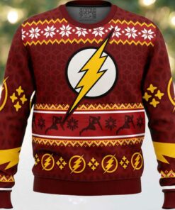 Fast Christmas The Flash DC Comics Ugly Christmas Sweater