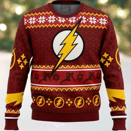 Fast Christmas The Flash DC Comics Ugly Christmas Sweater