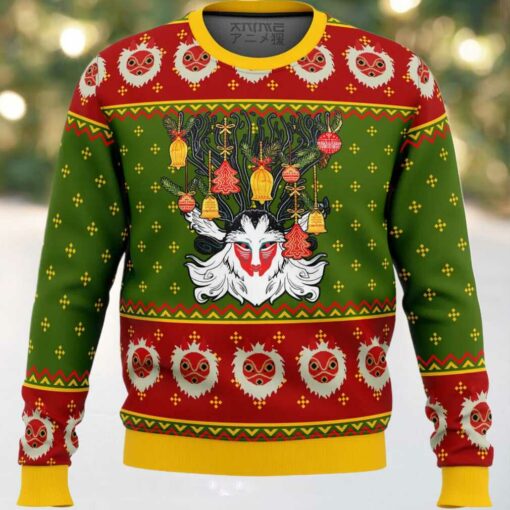 Forest Spirit Princess Mononoke Ugly Christmas Sweater