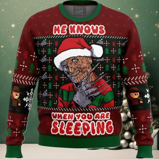 Fred Claws Christmas Freddy Krueger Ugly Christmas Sweater