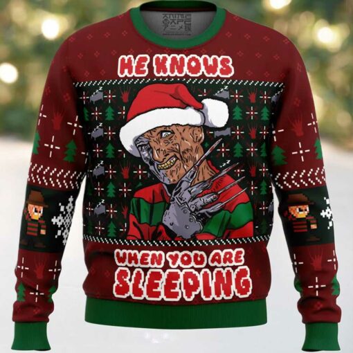 Fred Claws Christmas Freddy Krueger Ugly Christmas Sweater