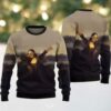 Cute Santa Claus Printed Christmas Ugly Sweater