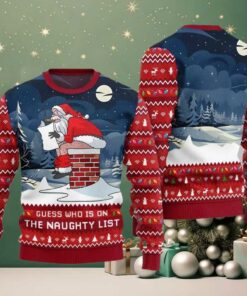 Guess Who On Naughty List Ugly Sweater Christmas 2025