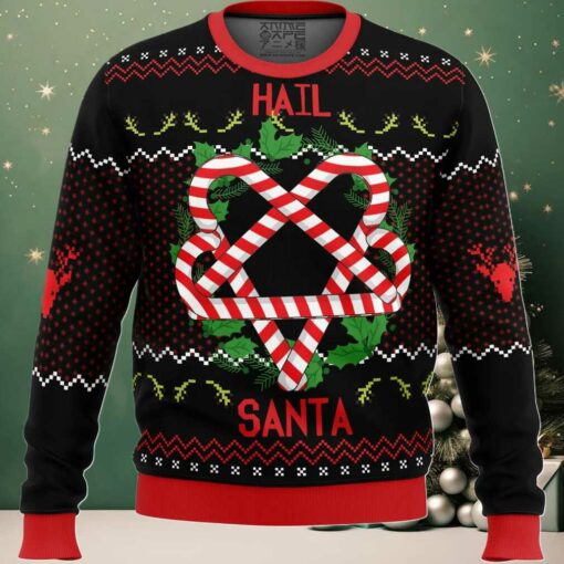 Hail Santa Ugly Christmas Sweater