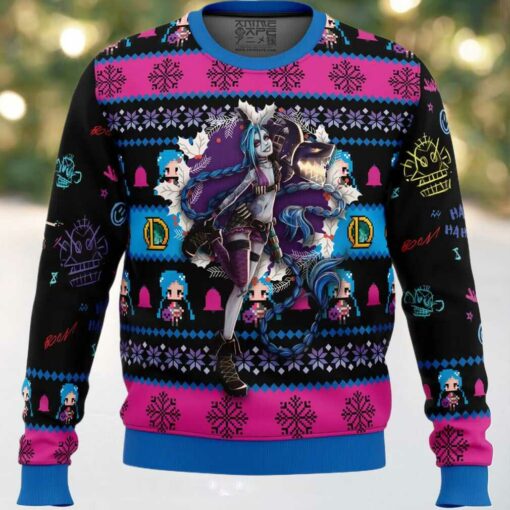 Jinx League of Legends Ugly Christmas Sweater