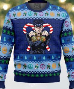 Josuke Higashikata Jojo’s Bizarre Adventure Ugly Christmas Sweater