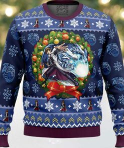 Kaiba Blue Eyes White Dragon Christmas Yugioh Ugly Christmas Sweater