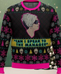 Karen Talks to Manager Meme Ugly Christmas Sweater