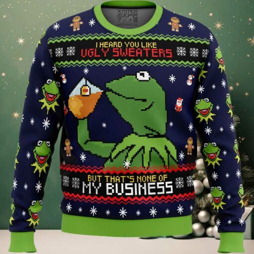 Kermit the Frog Ugly Christmas Sweater