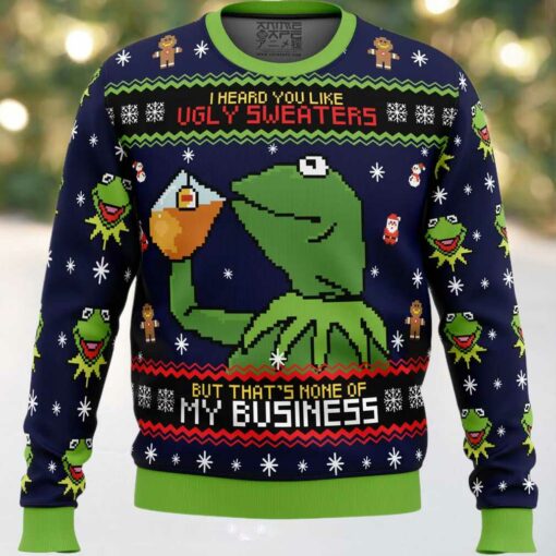 Kermit the Frog Ugly Christmas Sweater