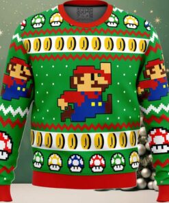 Mario Bros Jump Ugly Christmas Sweater