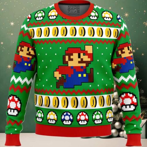 Mario Bros Jump Ugly Christmas Sweater