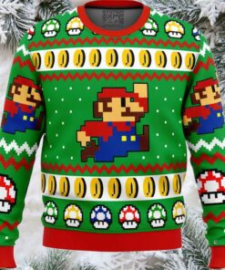 Mario Bros Jump Ugly Christmas Sweater
