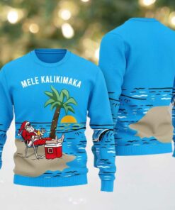Mele Kalikimaka Hawaiian Ugly Sweater Christmas 2025