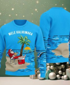 Mele Kalikimaka Hawaiian Ugly Sweater Christmas 2025