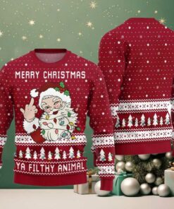 Merry Christmas Ya Filthy Animal Naughty Ugly Sweater