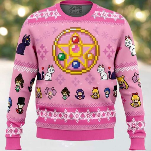 Merry Senshi Sailor Moon Ugly Christmas Sweater