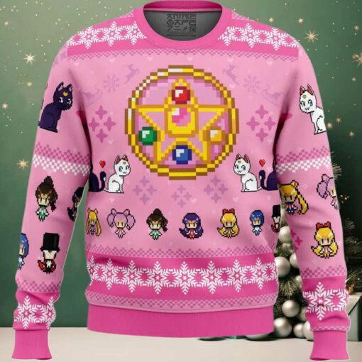 Merry Senshi Sailor Moon Ugly Christmas Sweater