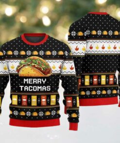 Merry Tacomas Ugly Sweater Christmas 2025