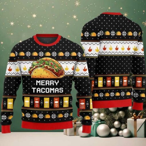 Merry Tacomas Ugly Sweater Christmas 2025