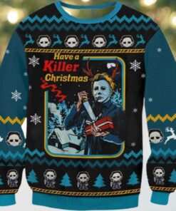 Micheal Myers Killer Christmas Ugly Sweater