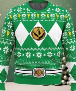 Mighty Morphin Green Ranger Power Rangers Ugly Christmas Sweater