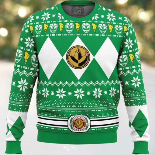 Mighty Morphin Green Ranger Power Rangers Ugly Christmas Sweater
