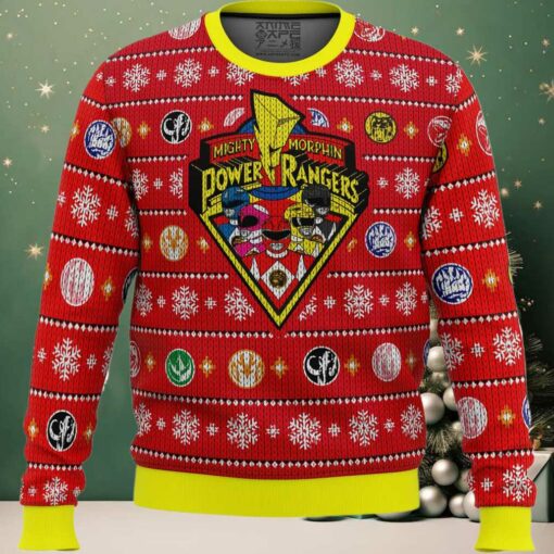 Mighty Morphin Power Rangers Ugly Christmas Sweater