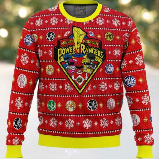 Mighty Morphin Power Rangers Ugly Christmas Sweater