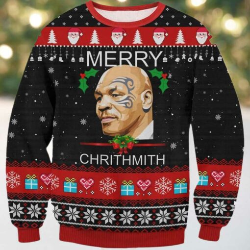 Mike Tyson Merry Chrithmith Ugly Sweater