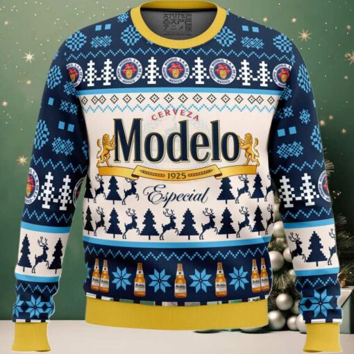 Modelo Especial Beer Ugly Christmas Sweater