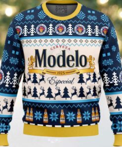 Modelo Especial Beer Ugly Christmas Sweater
