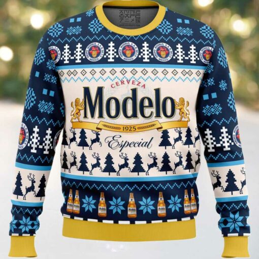 Modelo Especial Beer Ugly Christmas Sweater