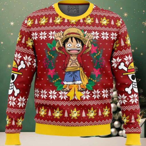 Monkey D Luffy Christmas One Piece Ugly Christmas Sweater