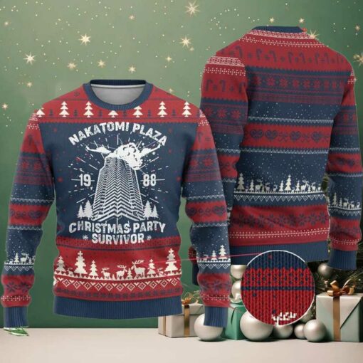 Nakatomi Plaza Christmas Party 1988 Survivor Ugly Sweater