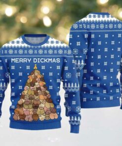 Naughty Funny Merry Dickmas Ugly Sweater Christmas 2025