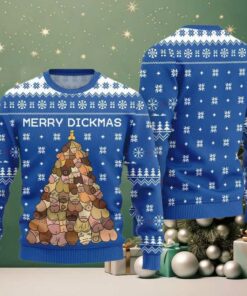 Naughty Funny Merry Dickmas Ugly Sweater Christmas 2025