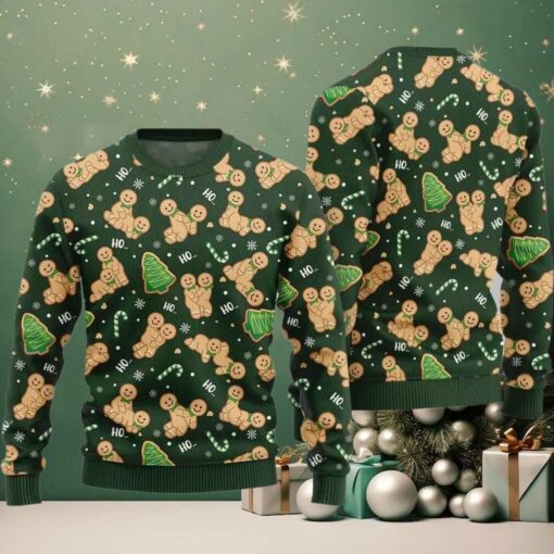 Naughty Gingerbread Ugly Sweater Christmas 2025