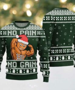 No Pain No Gain Ugly Sweater Christmas 2025