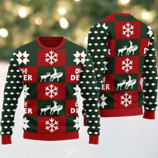 Oh Deer Ugly Sweater Christmas 2025