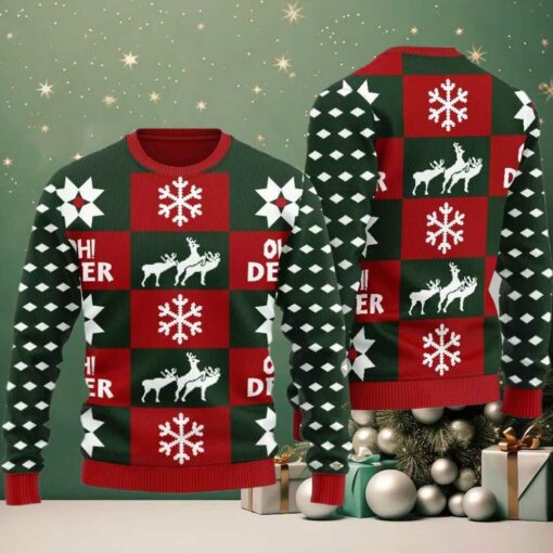 Oh Deer Ugly Sweater Christmas 2025