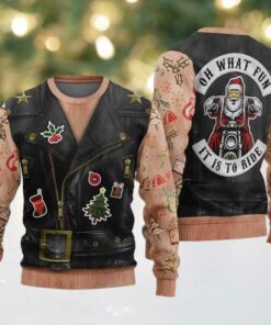 Oh What Fun It Is To Ride Santa Jacket Ugly Sweater Christmas 2025
