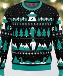 Paranormal Xmas Alien Ugly Christmas Sweater