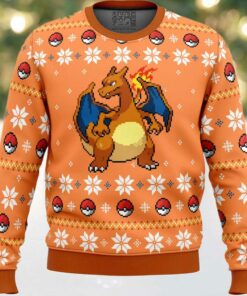 Pokemon Christmas Blaze Charizard Ugly Christmas Sweater