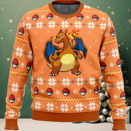 Pokemon Christmas Blaze Charizard Ugly Christmas Sweater