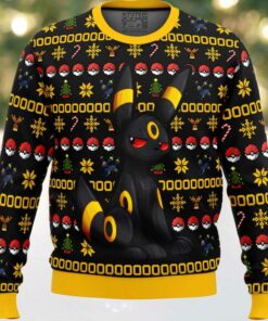 Pokemon Christmas Umbreon Ugly Christmas Sweater