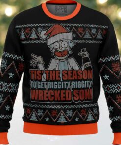 Rick and Morty Tis The Season Ugly Christmas Sweater