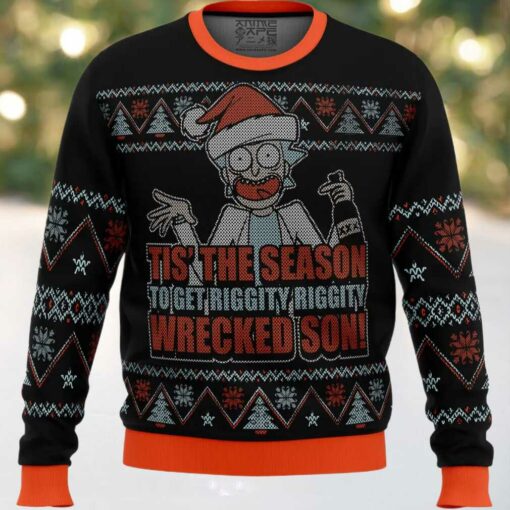 Rick and Morty Tis The Season Ugly Christmas Sweater