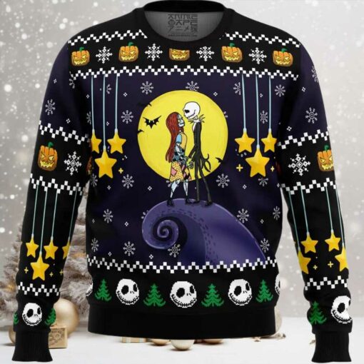 Romantic Nightmare The Nightmare Before Christmas Ugly Christmas Sweater